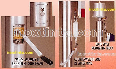 Cot co inox. Sản Xuất Cột Cờ Inox 304. Thiết kế thi công.